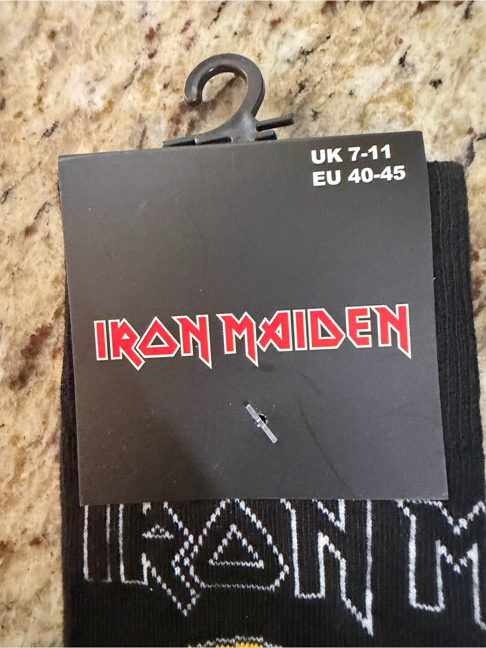 Iron Maiden Black & Yellow Crew Socks - Picture 3 of 4